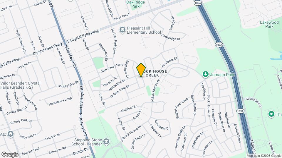 2105 Fall Creek Dr Map and Location Details