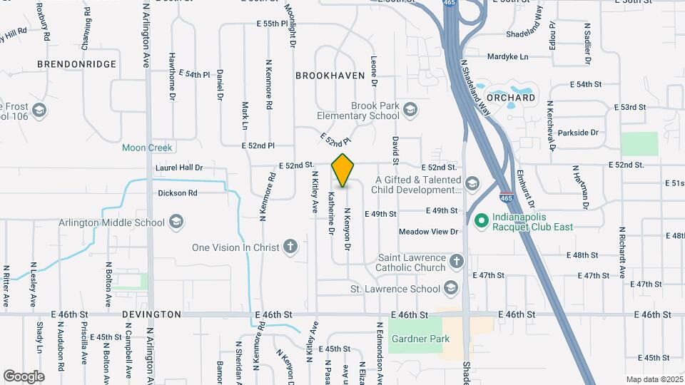 4934 N Kenyon Dr Map and Location Details