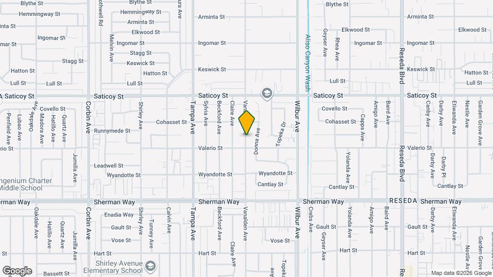 7420 Vanalden Ave Map and Location Details