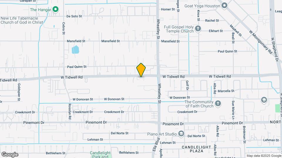 1257 W Tidwell Rd Map and Location Details