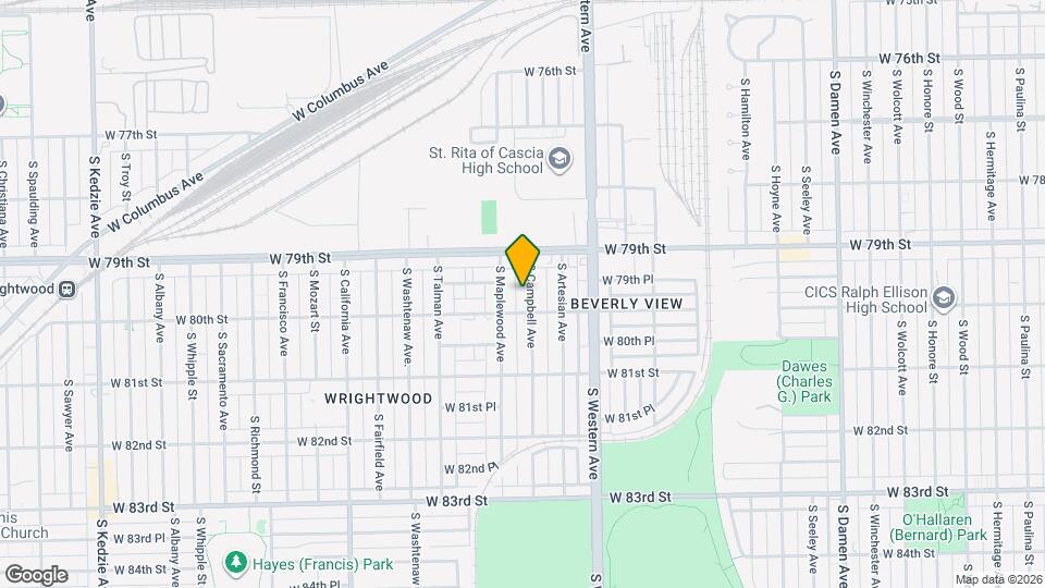 7936 S Campbell Ave Map and Location Details