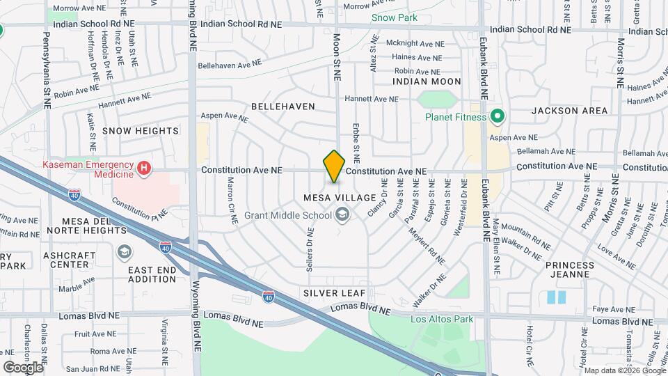 1329 Moon St NE Mapa y Detalles de la Ubicación