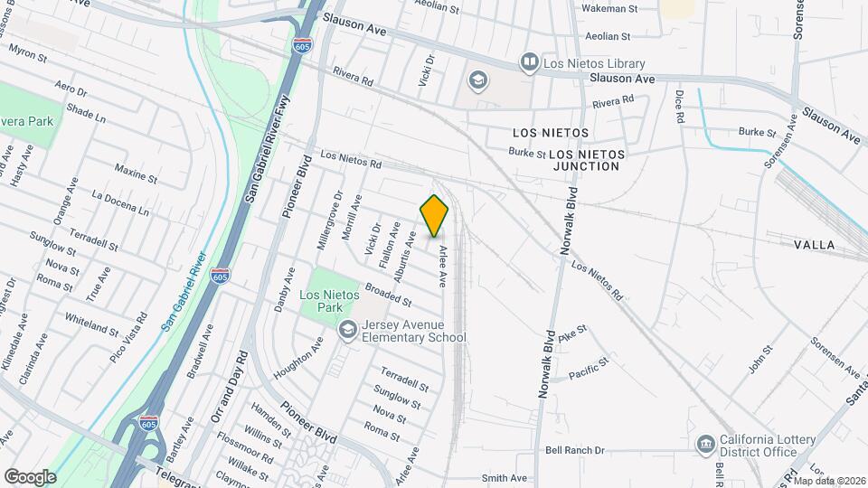 9120 Corby Ave Mapa y Detalles de la Ubicación
