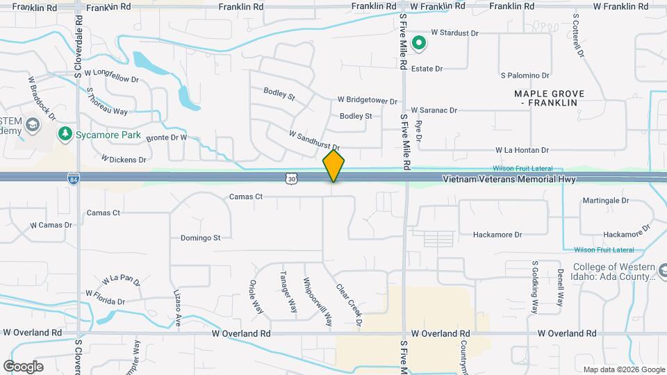 10934 W Camas St Map and Location Details