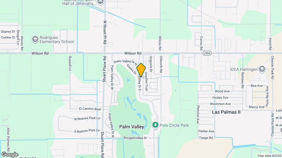 1624 Palm Valley Dr E Mapa y Detalles de la Ubicación
