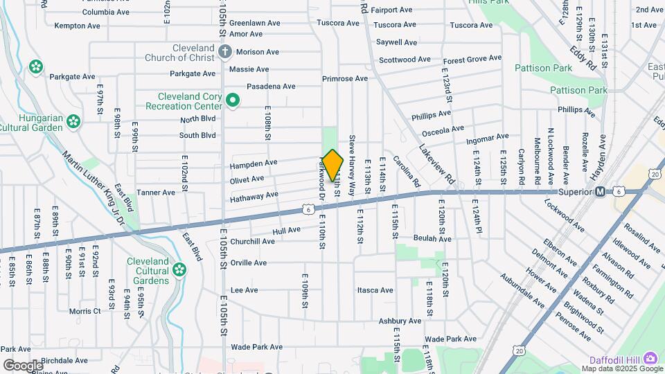 1264 E 111th St Map and Location Details