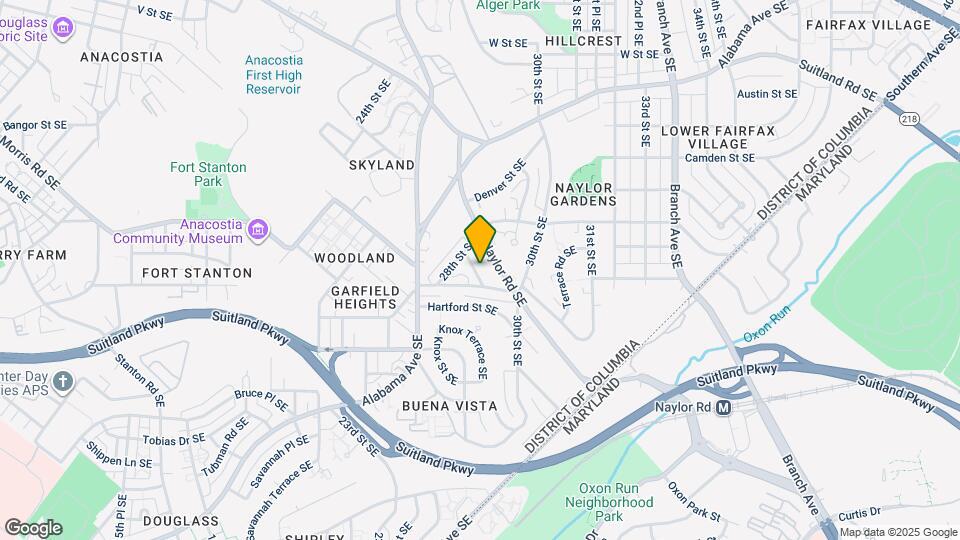 2820-2822 Buena Vista Ter SE Map and Location Details