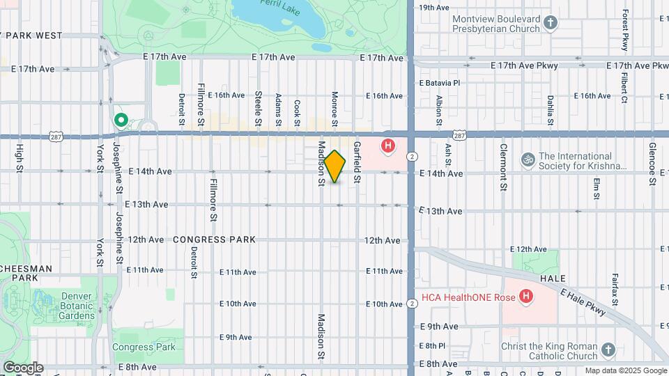 1345 Monroe St Map and Location Details