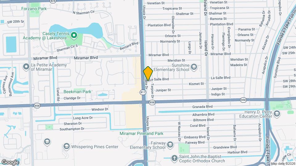 2807 Utopia Dr Mapa y Detalles de la Ubicación