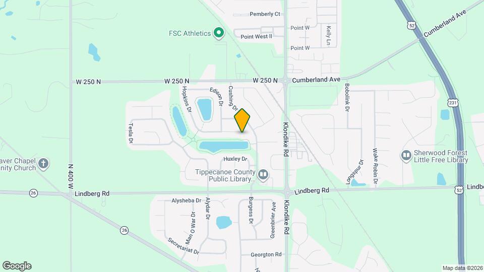 2 bedroom and 2 bathroom property located in West Lafayette! Map and Location Details