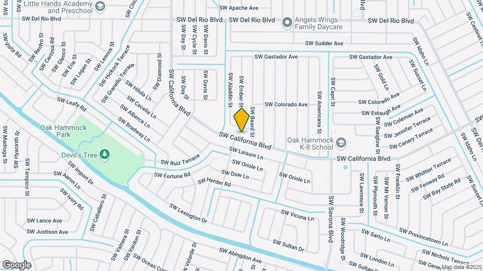 1485 SW California Blvd Map and Location Details