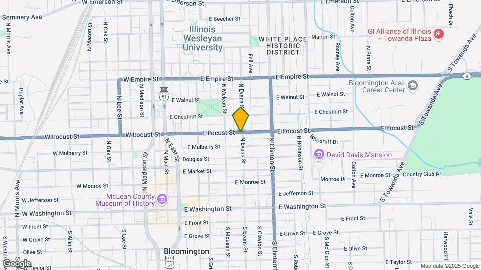 409 E Locust St Mapa y Detalles de la Ubicación
