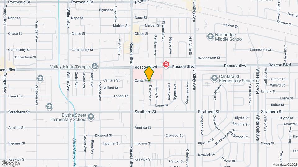 8151 Darby Ave Map and Location Details