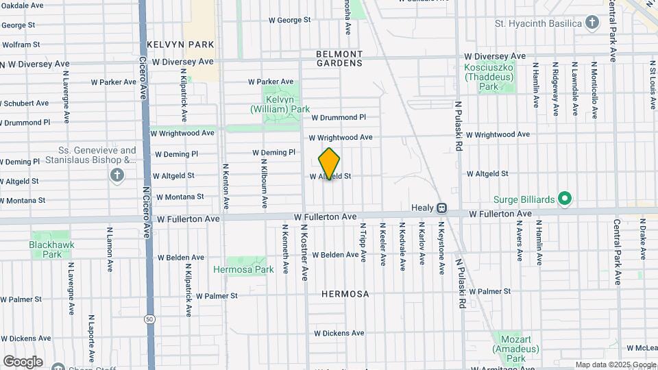 2447 N Lowell Ave Map and Location Details