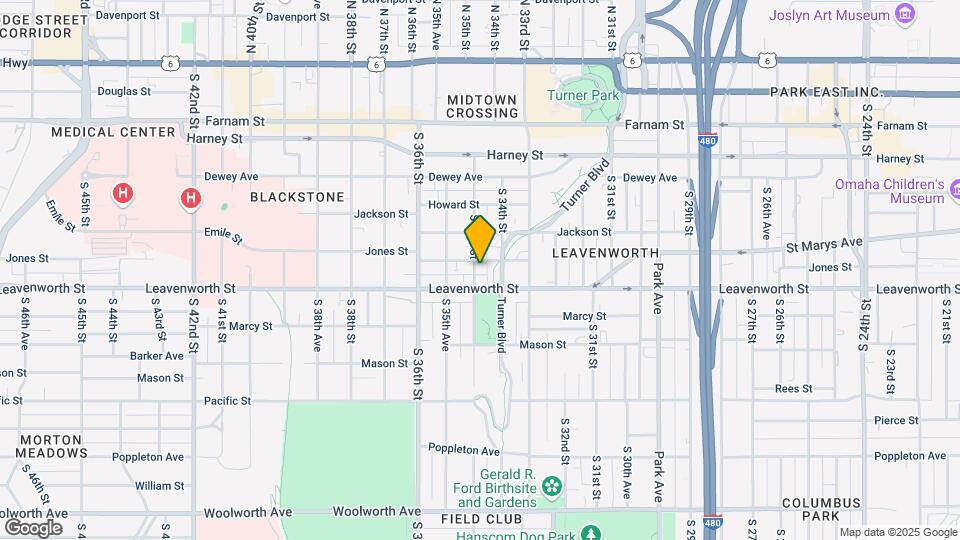 709 S 35th St Map and Location Details