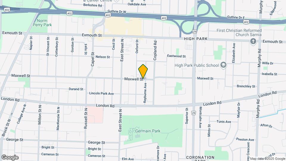 659 Rayburne Ave Map and Location Details