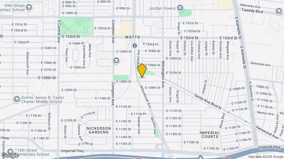 1737 E 108th St Map and Location Details