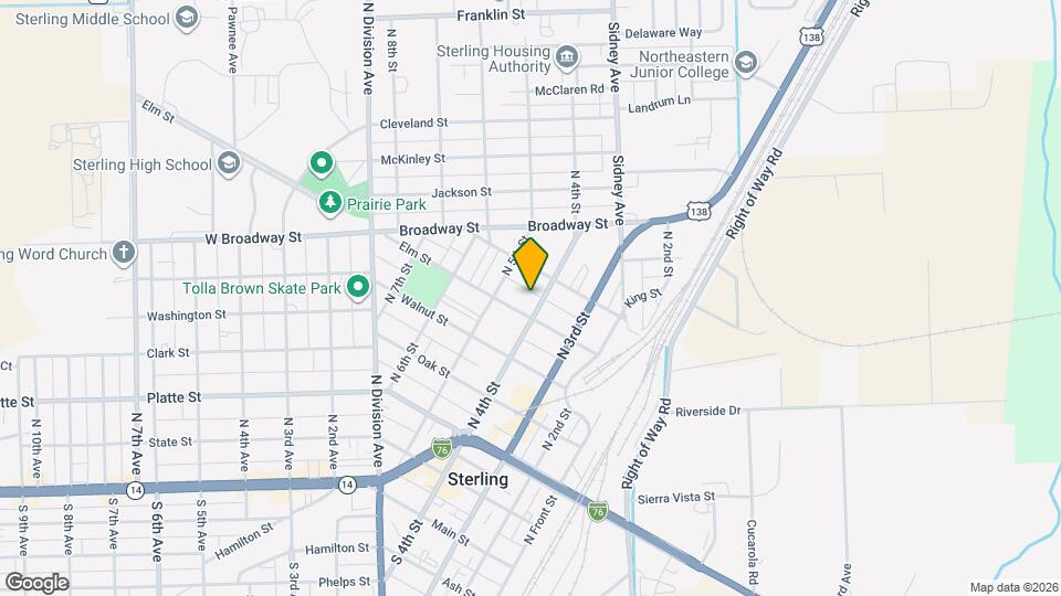 611 N 4th St Map and Location Details