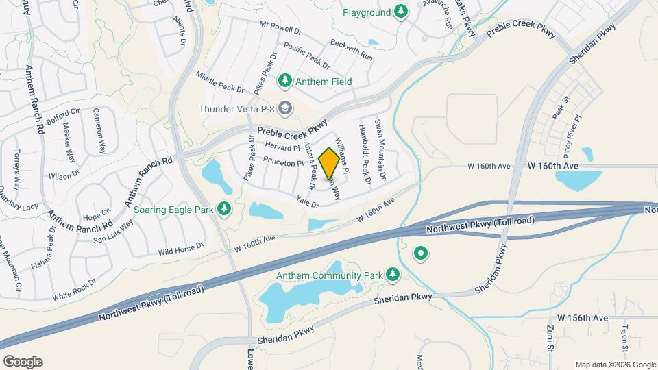 15959 Hamilton Way Map and Location Details