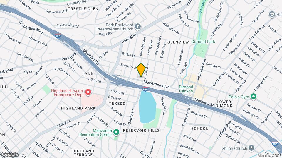 1570 MacArthur Blvd Map and Location Details