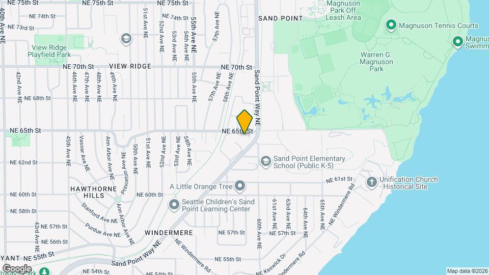 6467 Sand Point Way NE Map and Location Details