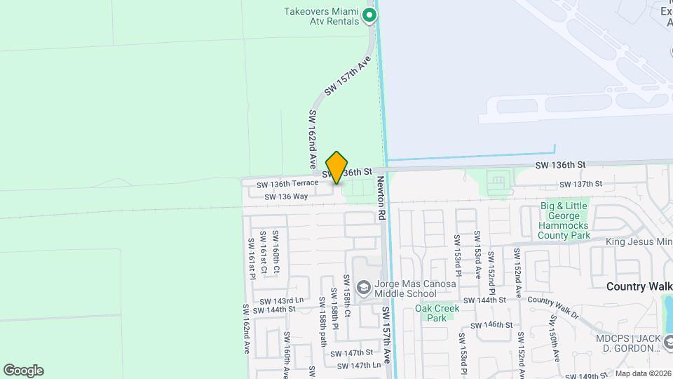 13651 SW 158th Pl Mapa y Detalles de la Ubicación
