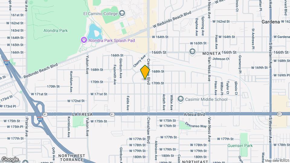 16915 Crenshaw Blvd Mapa y Detalles de la Ubicación