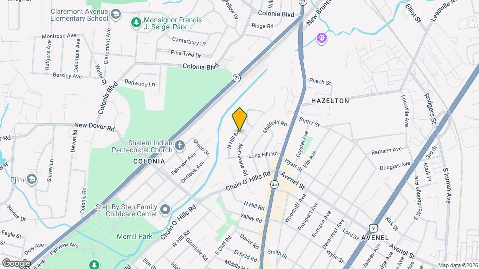 216 N Hill Rd Map and Location Details