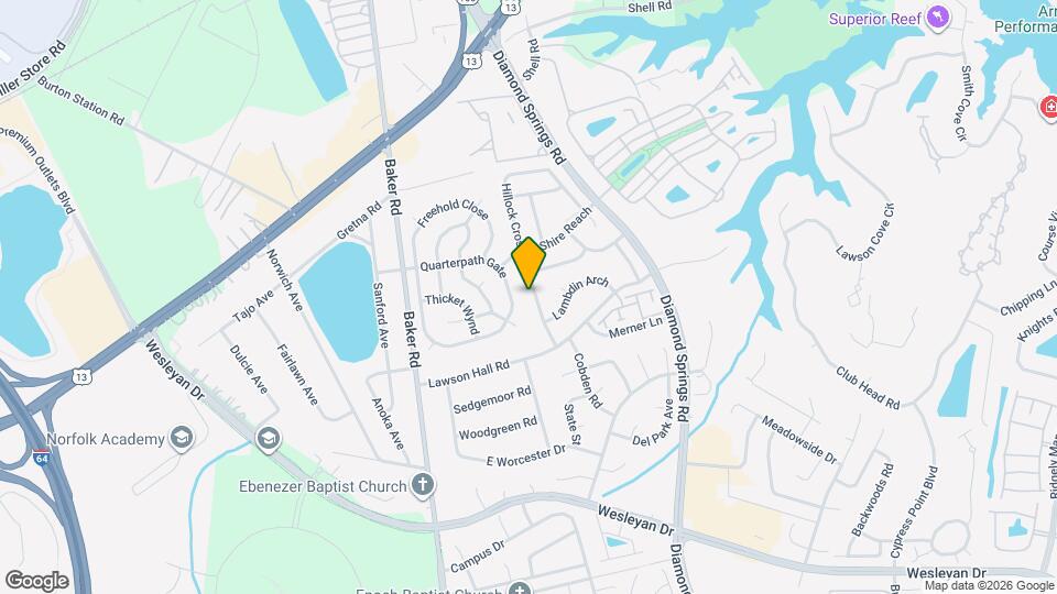 1306 Hillock Crossing Map and Location Details