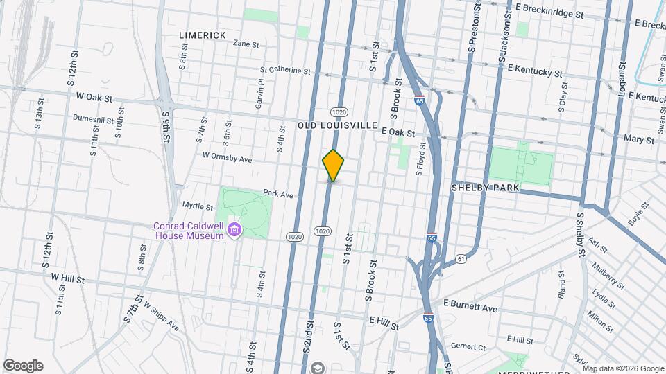 1319 S 2nd St Map and Location Details