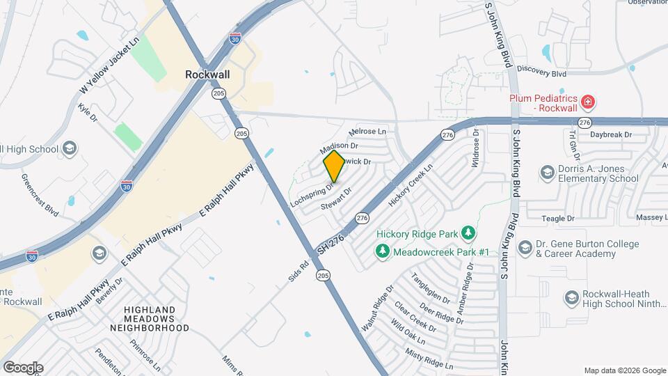 1445 Lochspring Dr Map and Location Details