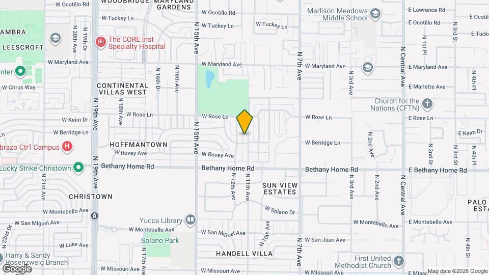 6108 N 11th Ave Map and Location Details