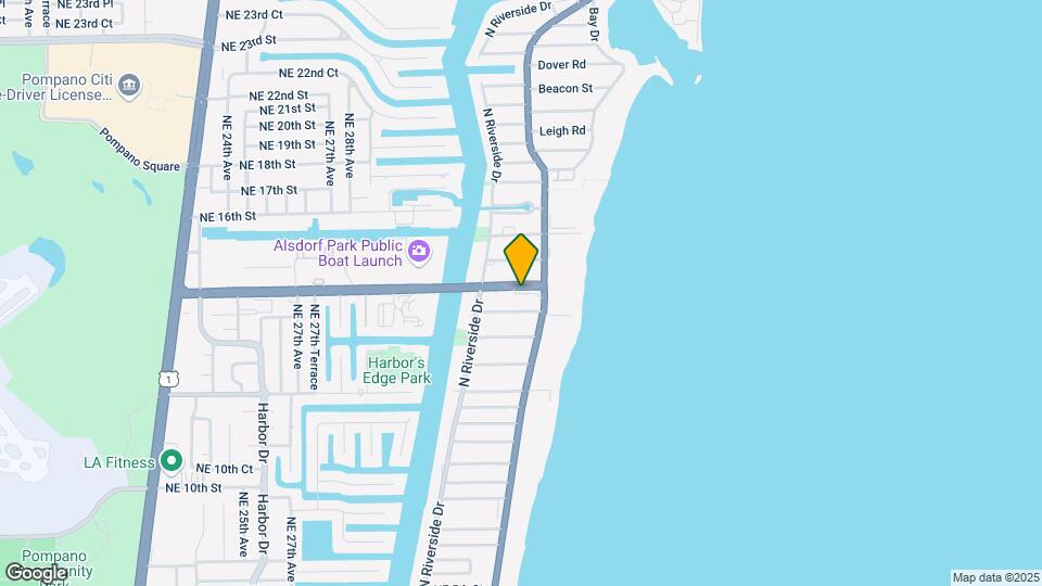 1359 N Ocean Blvd Mapa y Detalles de la Ubicación