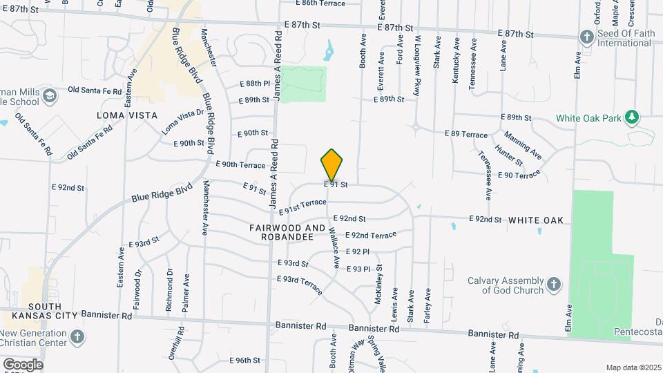 8501 E 91 St Map and Location Details