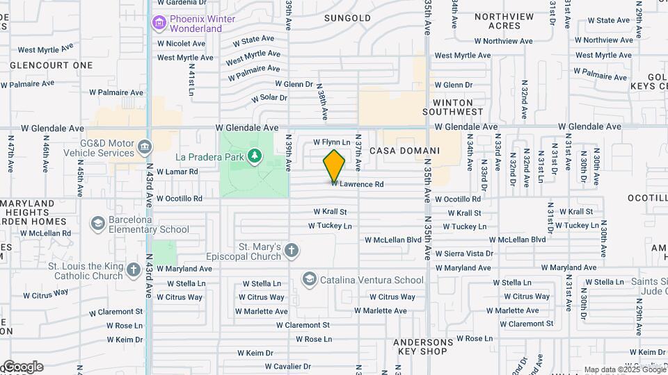 3737 W Lawrence Rd Map and Location Details