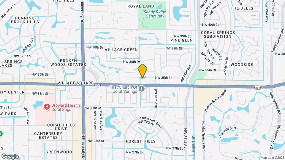 8606 NW 35th St Map and Location Details