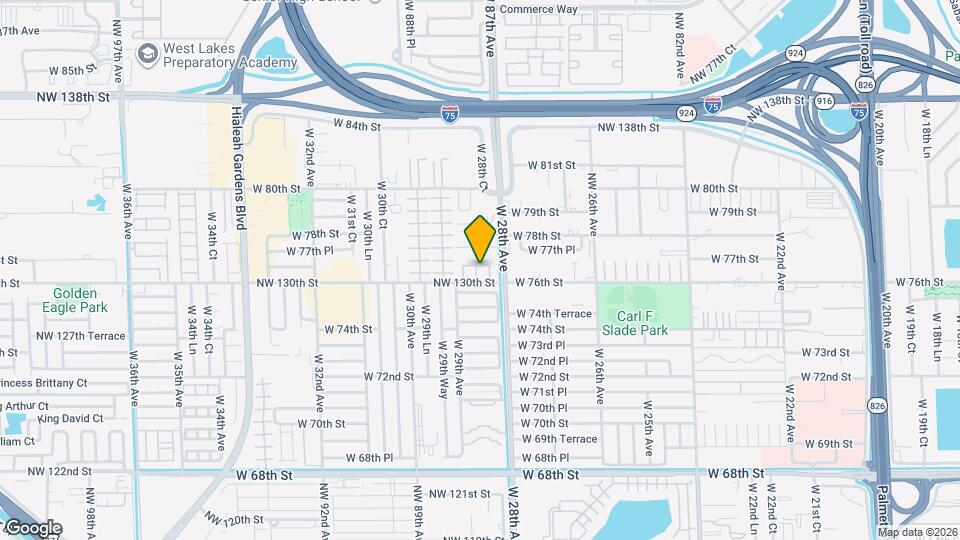 2871 W 76th St Map and Location Details