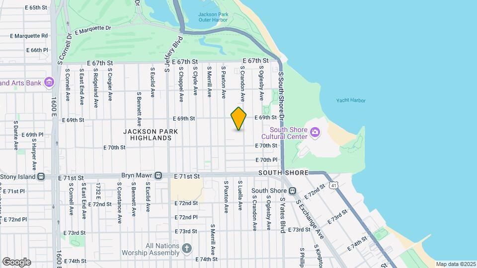 6930-6942 S Crandon Ave Map and Location Details