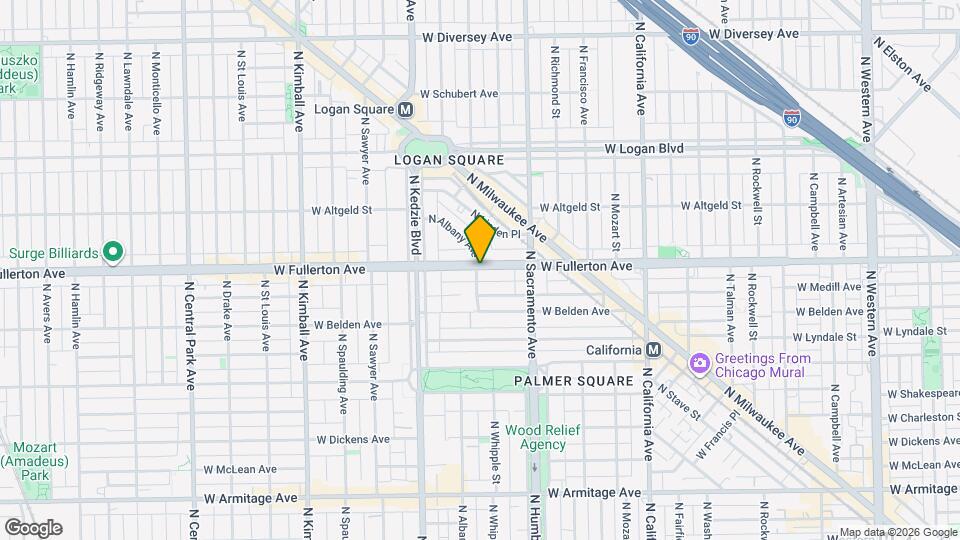 3051 W Fullerton Ave Map and Location Details