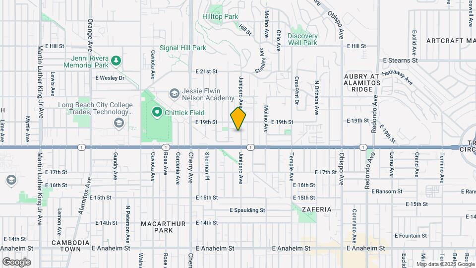 1849 Junipero Ave Map and Location Details
