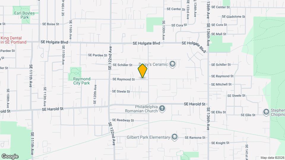 12610 SE Ramona St Map and Location Details