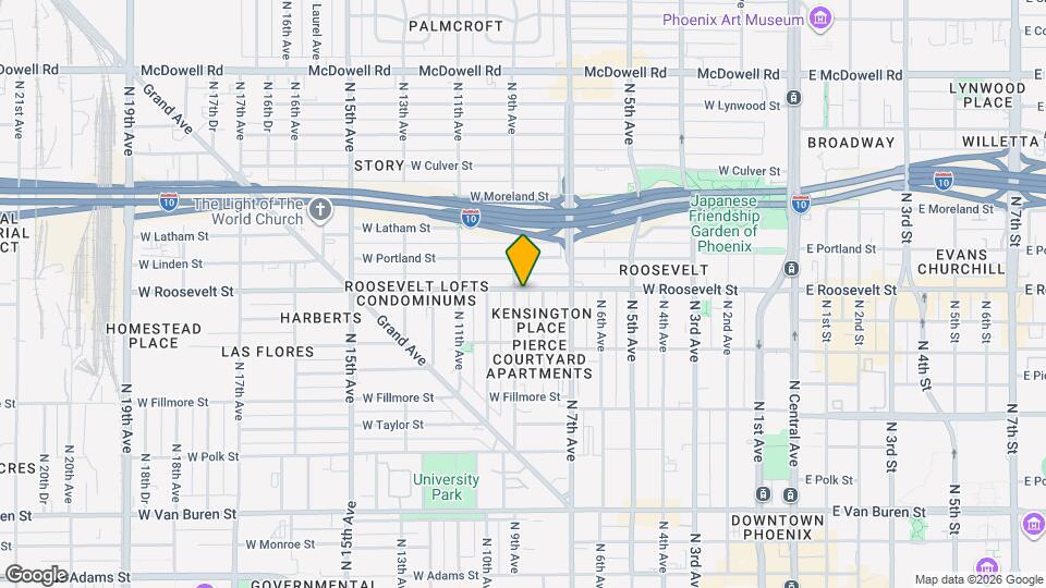 845 N 9th Ave Mapa y Detalles de la Ubicación