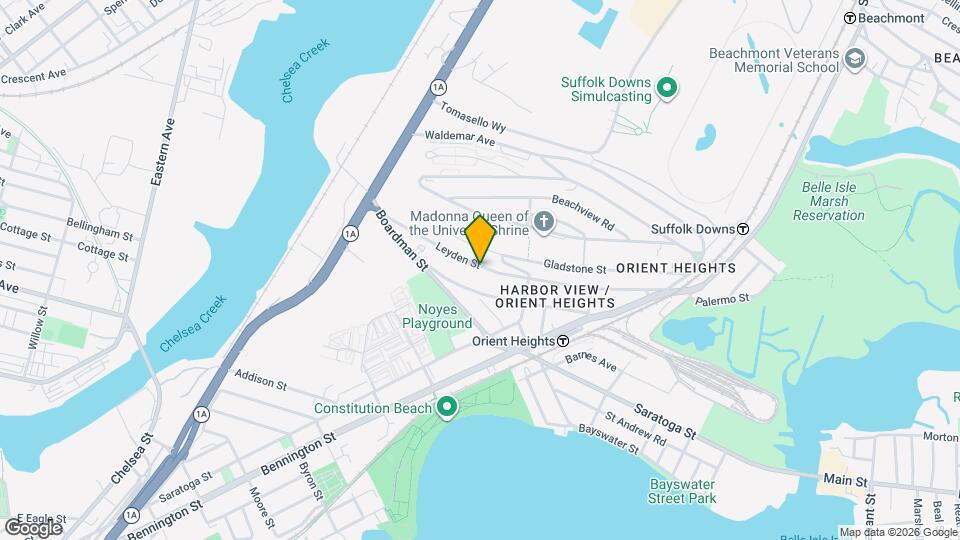 103 Leyden St, Unit 3 Map and Location Details