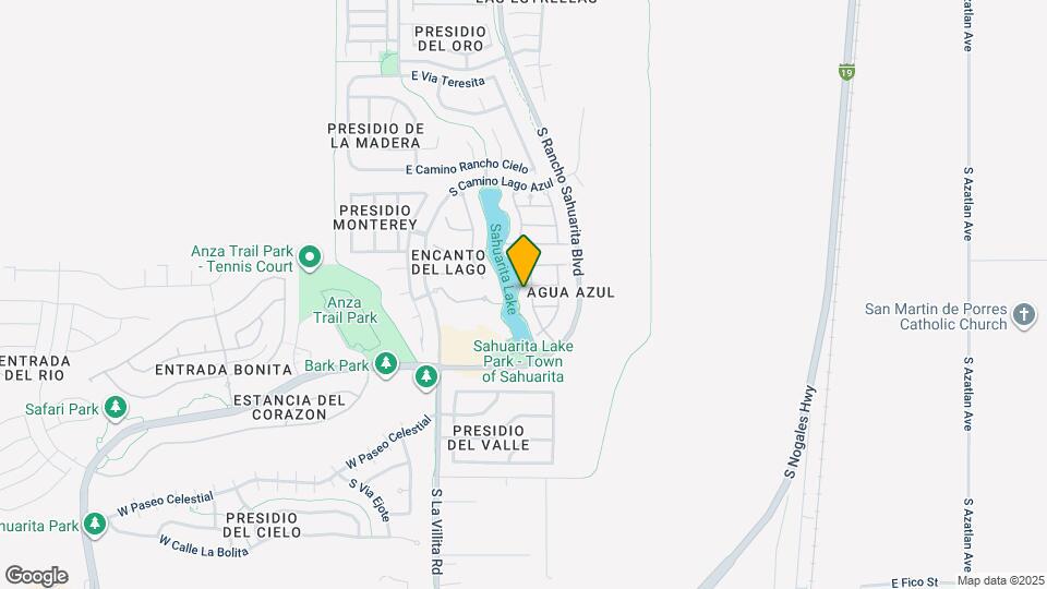 15352 S Camino Agua Azul Map and Location Details