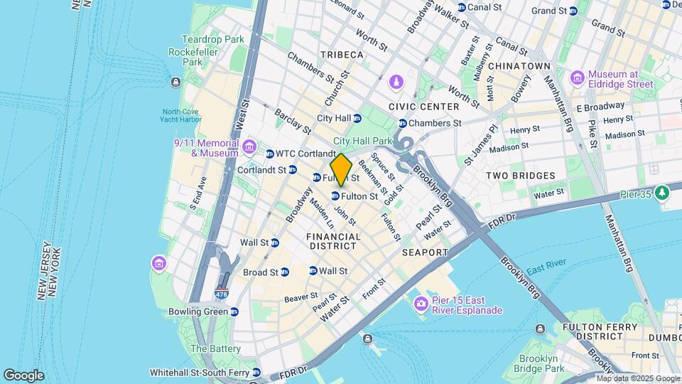 86 Nassau Street Mapa y Detalles de la Ubicación