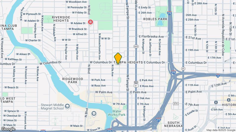 2504 N Highland Ave Map and Location Details