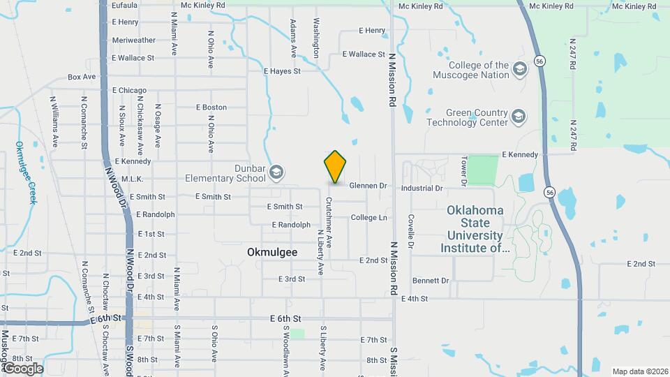 1608 Glennen Dr Mapa y Detalles de la Ubicación