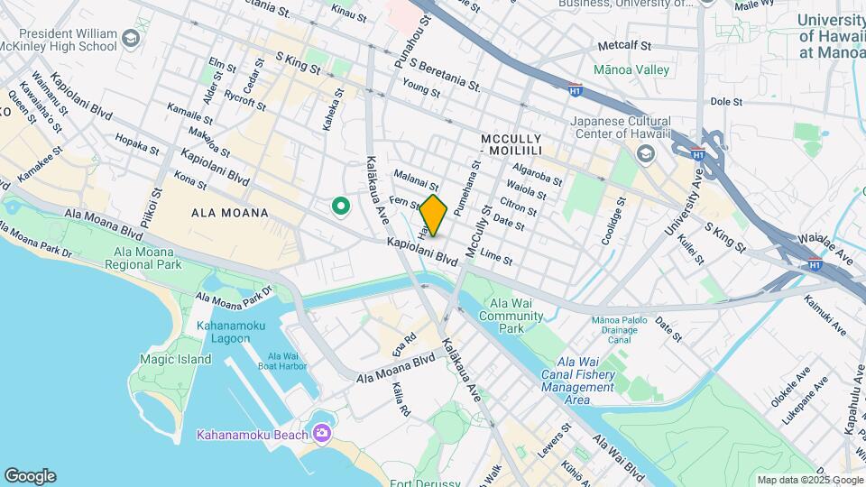 1870 Kapiolani Blvd Map and Location Details