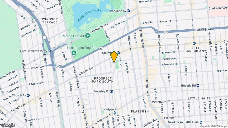 105 E 16th St Map and Location Details