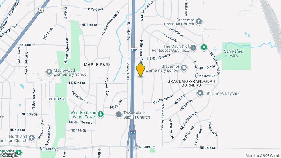 5228 N Richmond Ave Map and Location Details